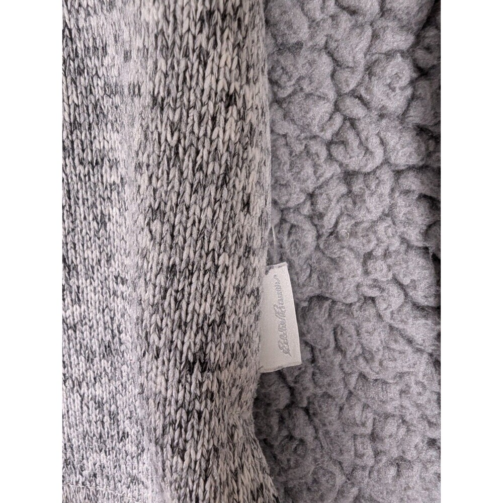 Eddie Bauer Womens Top Mock Neck Sweatshirt Small Long Sleeve Gray Pouch - Picture 10 of 12